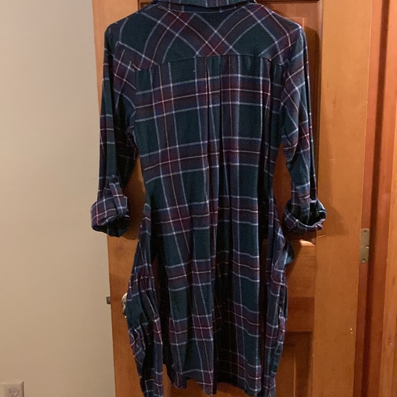 Women’s Flannel Tunic | Blu Pepper |  M - Picture 5 of 8